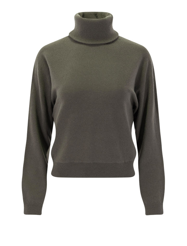 dolman turtleneck sweater in rosemary