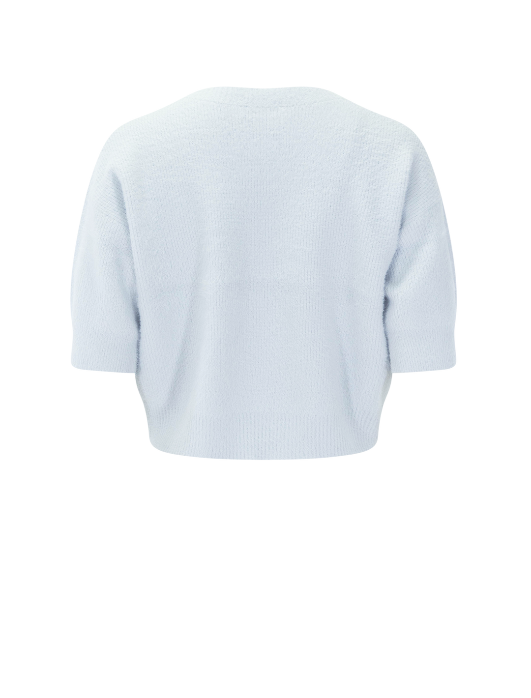 guinevere cropped pullover in pale mist blue