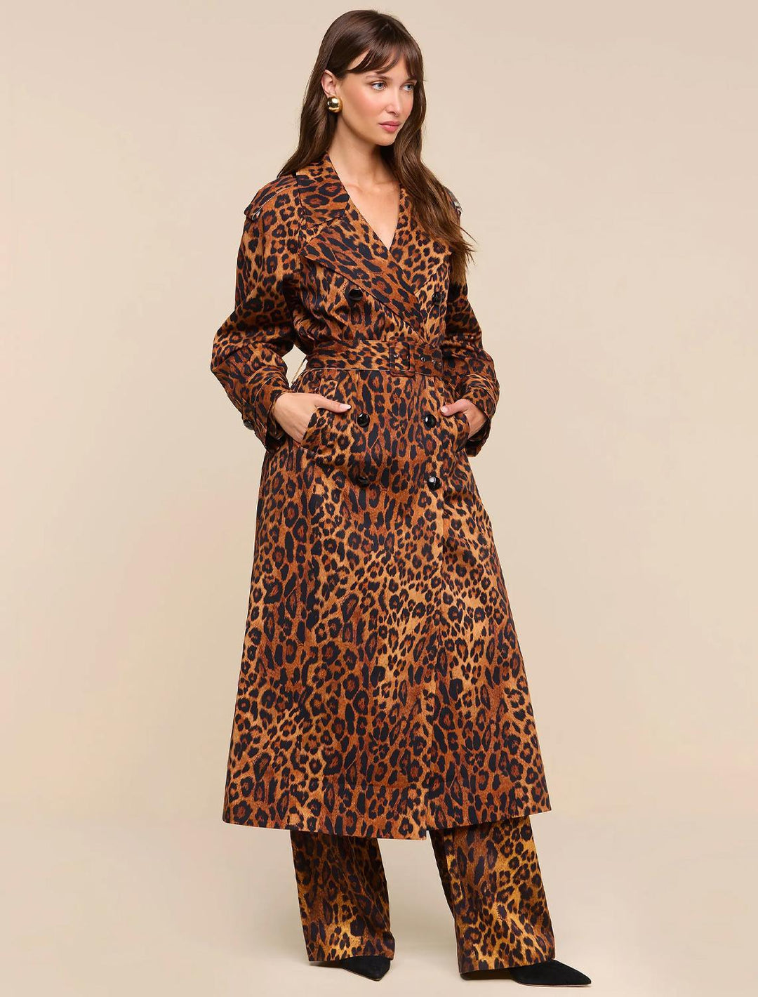 brinley trench in leopard