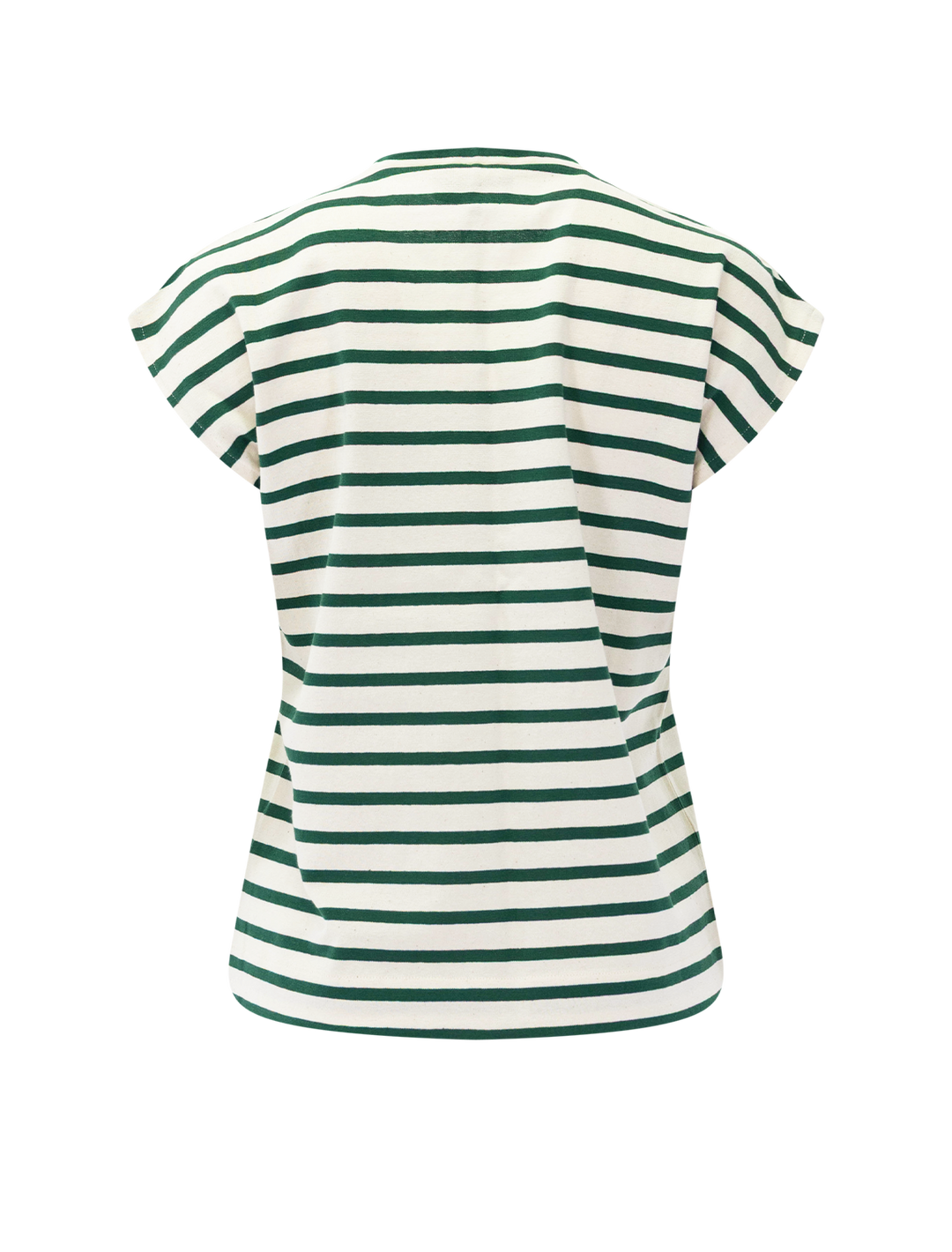 theoxane mariniere tee in green stripe