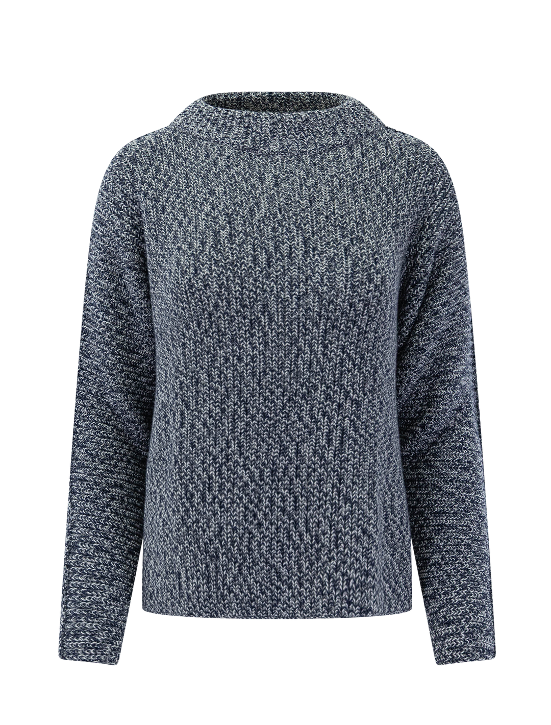 montecito sweater in gray and navy marl