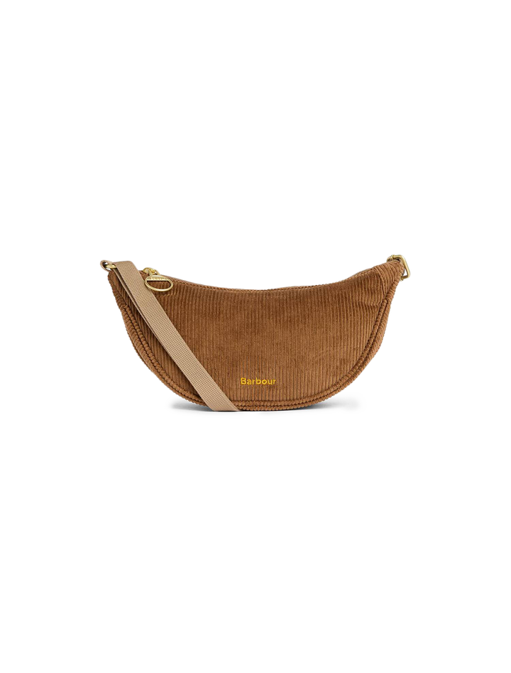 mini mia cord sling bag in brown