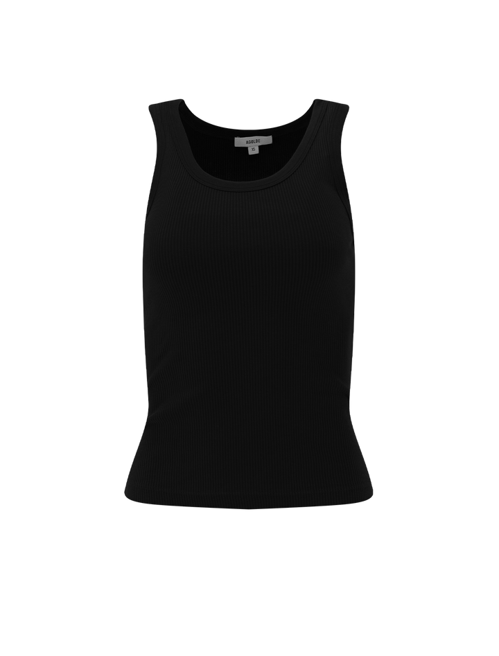 poppy tank in black
