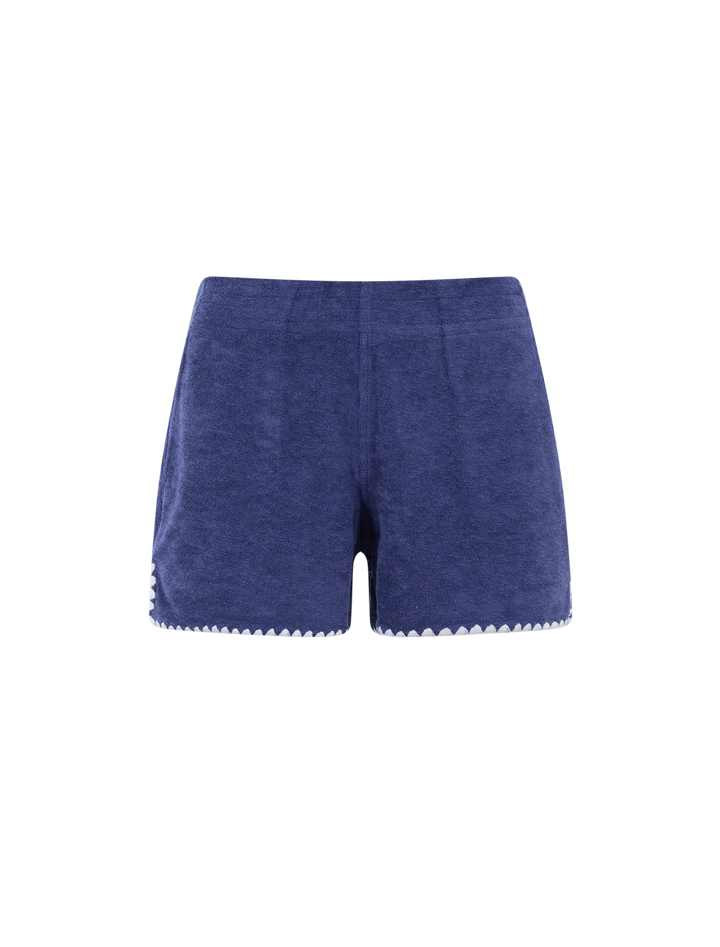 beach terry short in bay blue