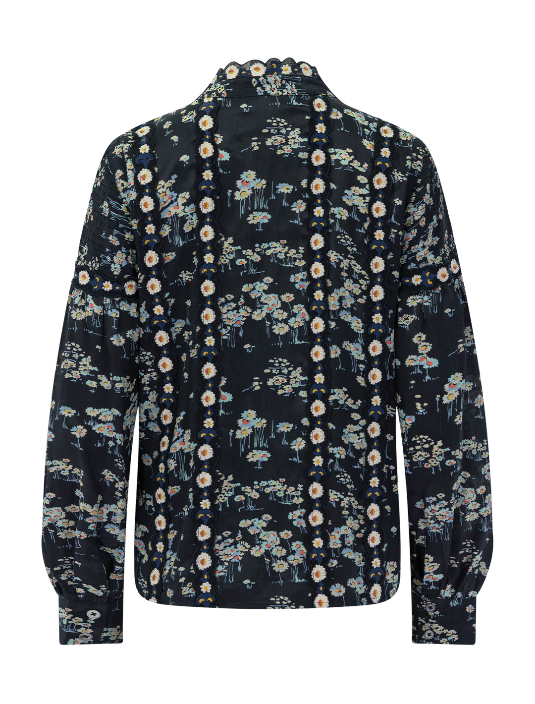 mona top in black floral