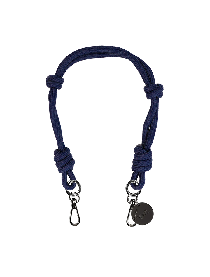no cord court navy blue strap