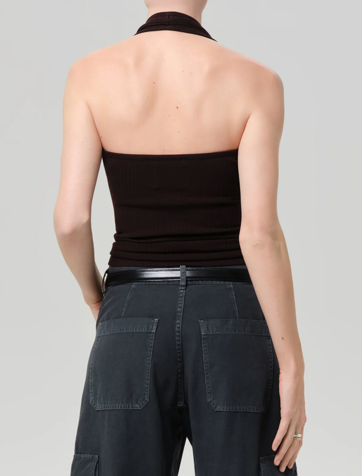 thea halter in chocolate