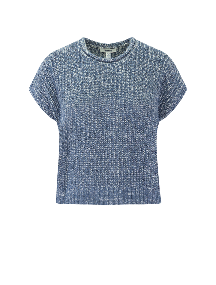 sola sweater in indigo multi