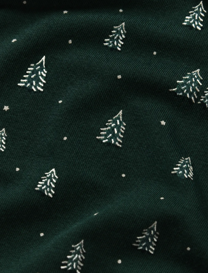 gisele long pj set in winter pine