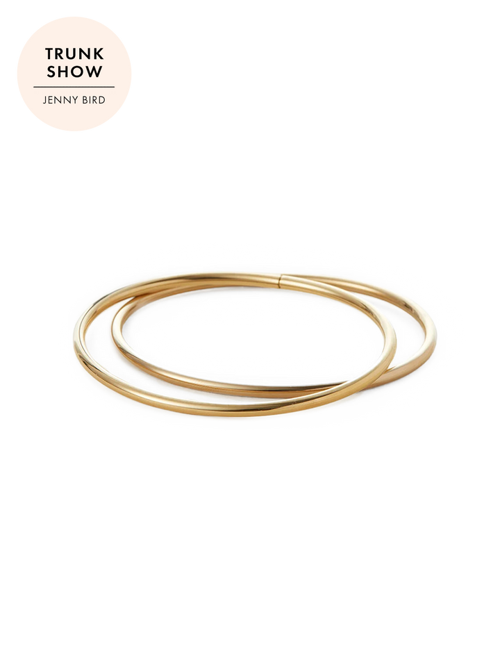 dane bangle set in gold - 2pk