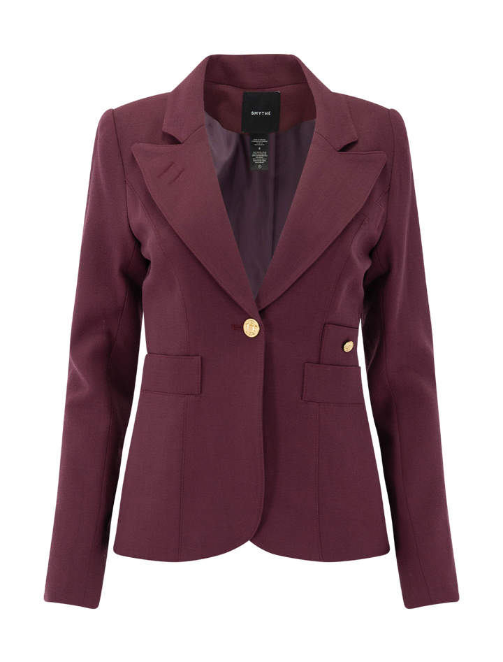 classic duchess blazer in plum