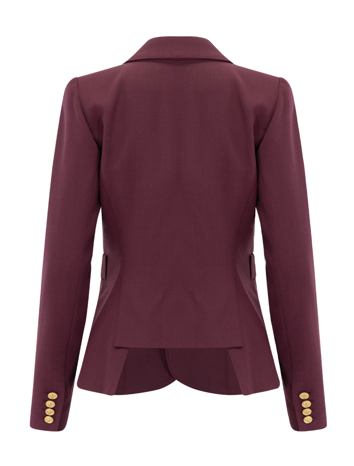 classic duchess blazer in plum