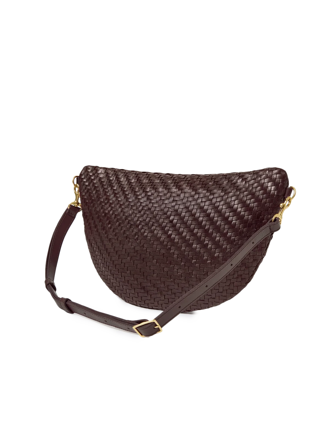 grande fanny in chocolate woven zig zag