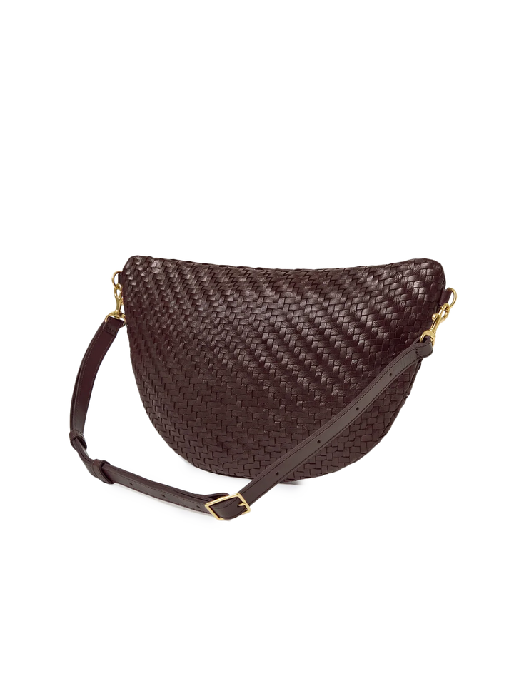 grande fanny in chocolate woven zig zag