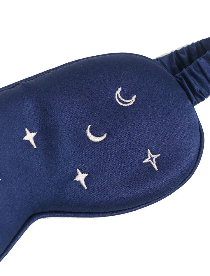 moonlit stars silk sleep eye mask