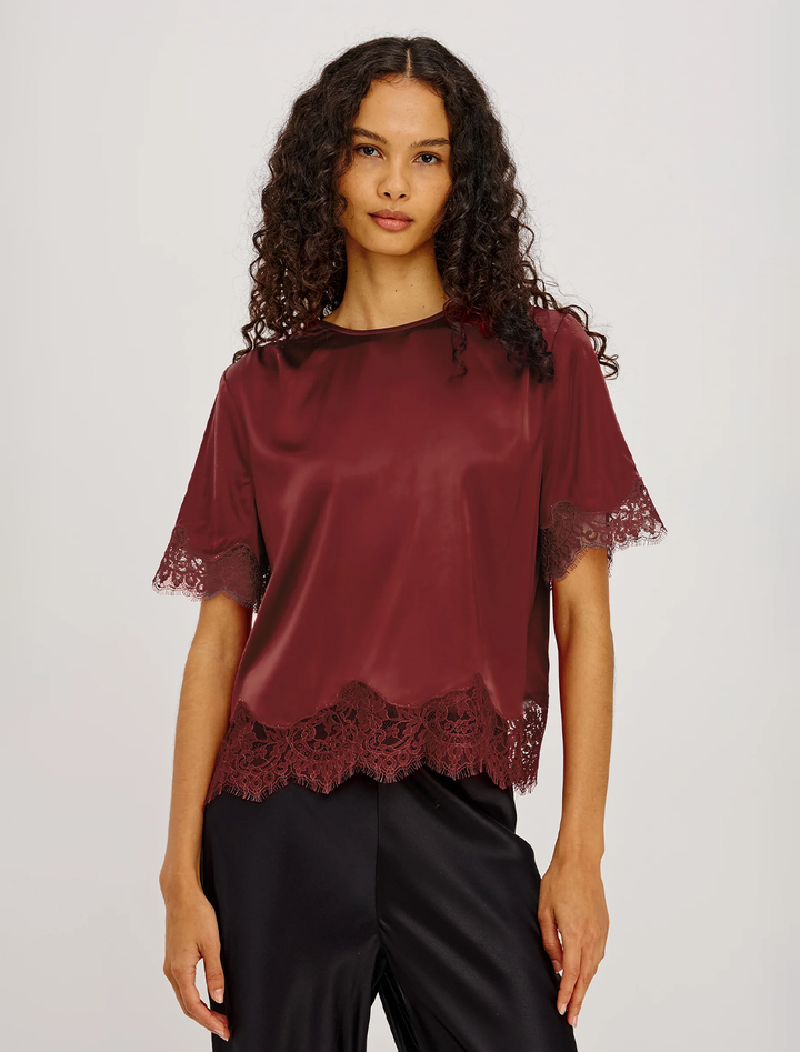 sonora top in crimson