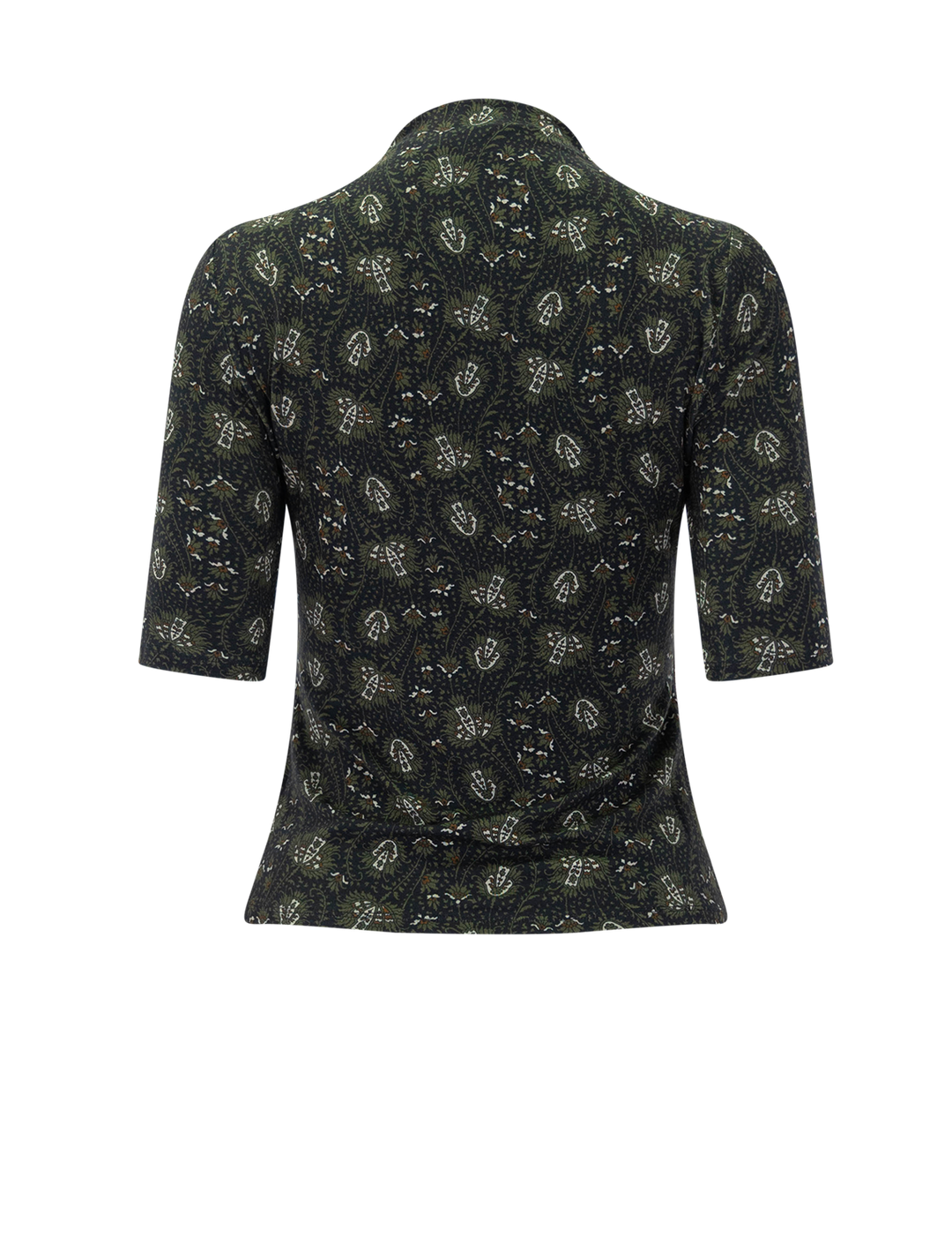 james top in black print