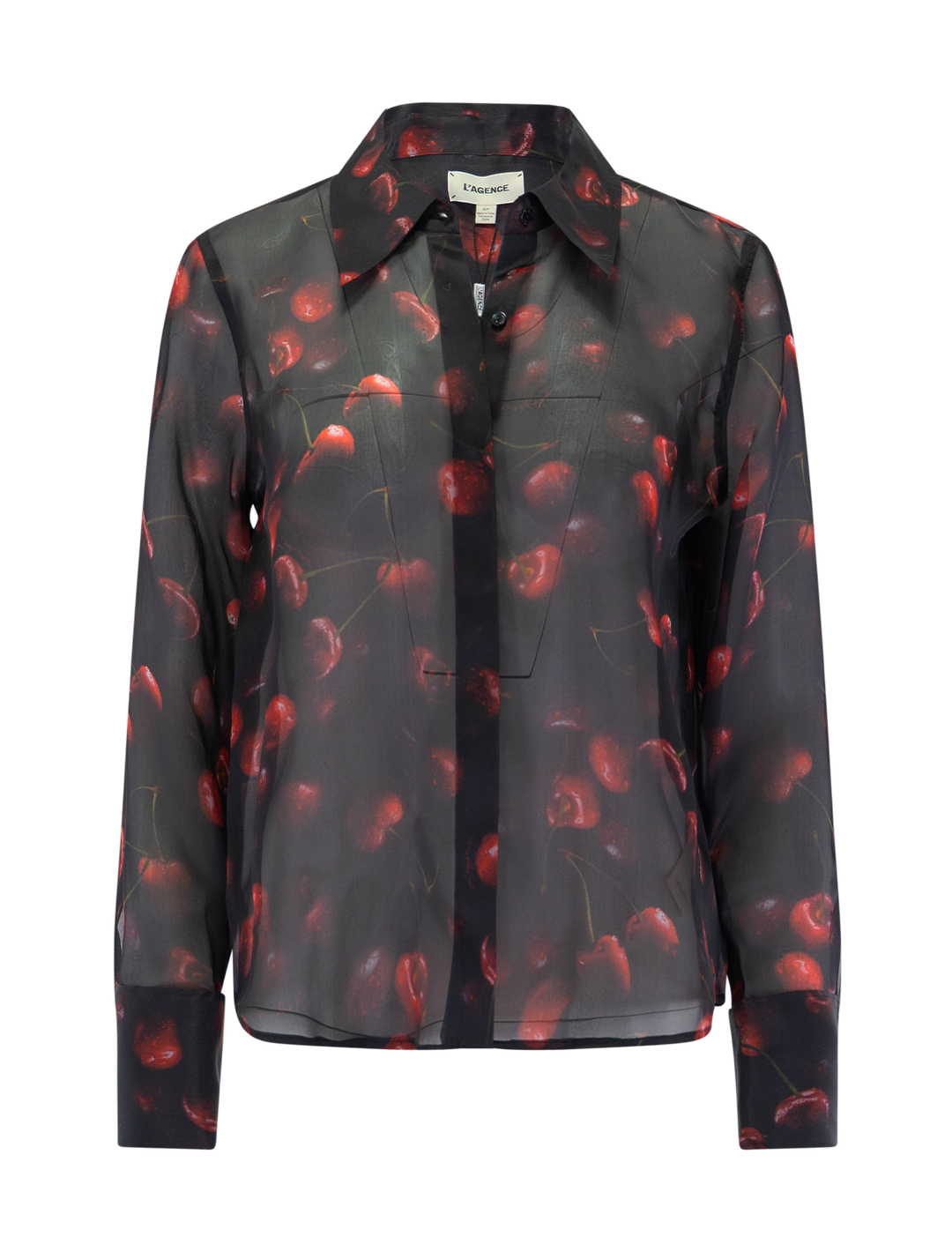 sona blouse in cherry crush print