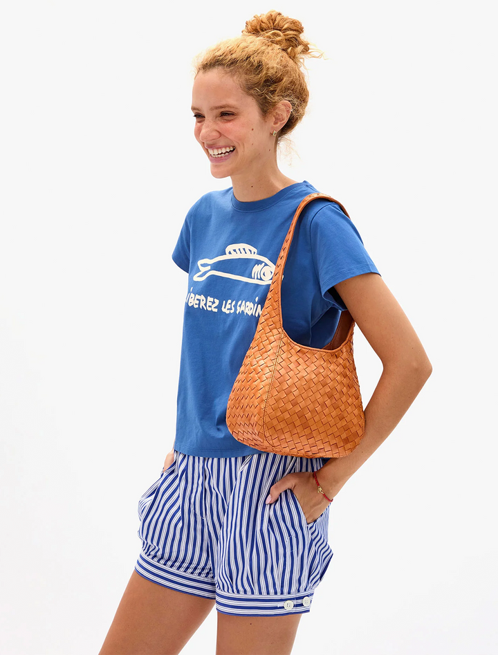 petit bando in natural woven diagonal