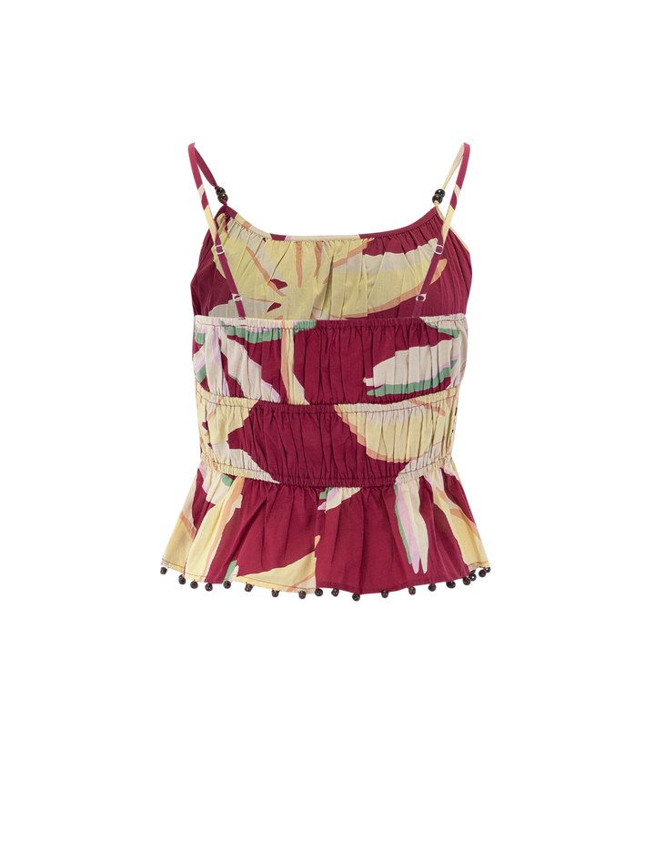 theda top in red palma