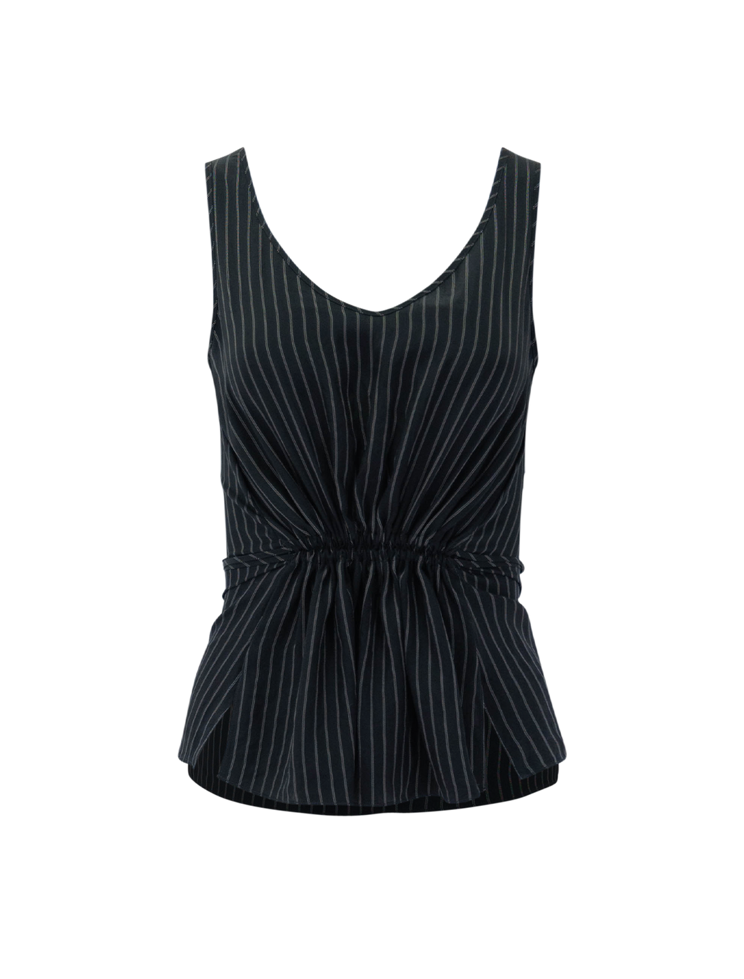 tie easy tank in black stripe