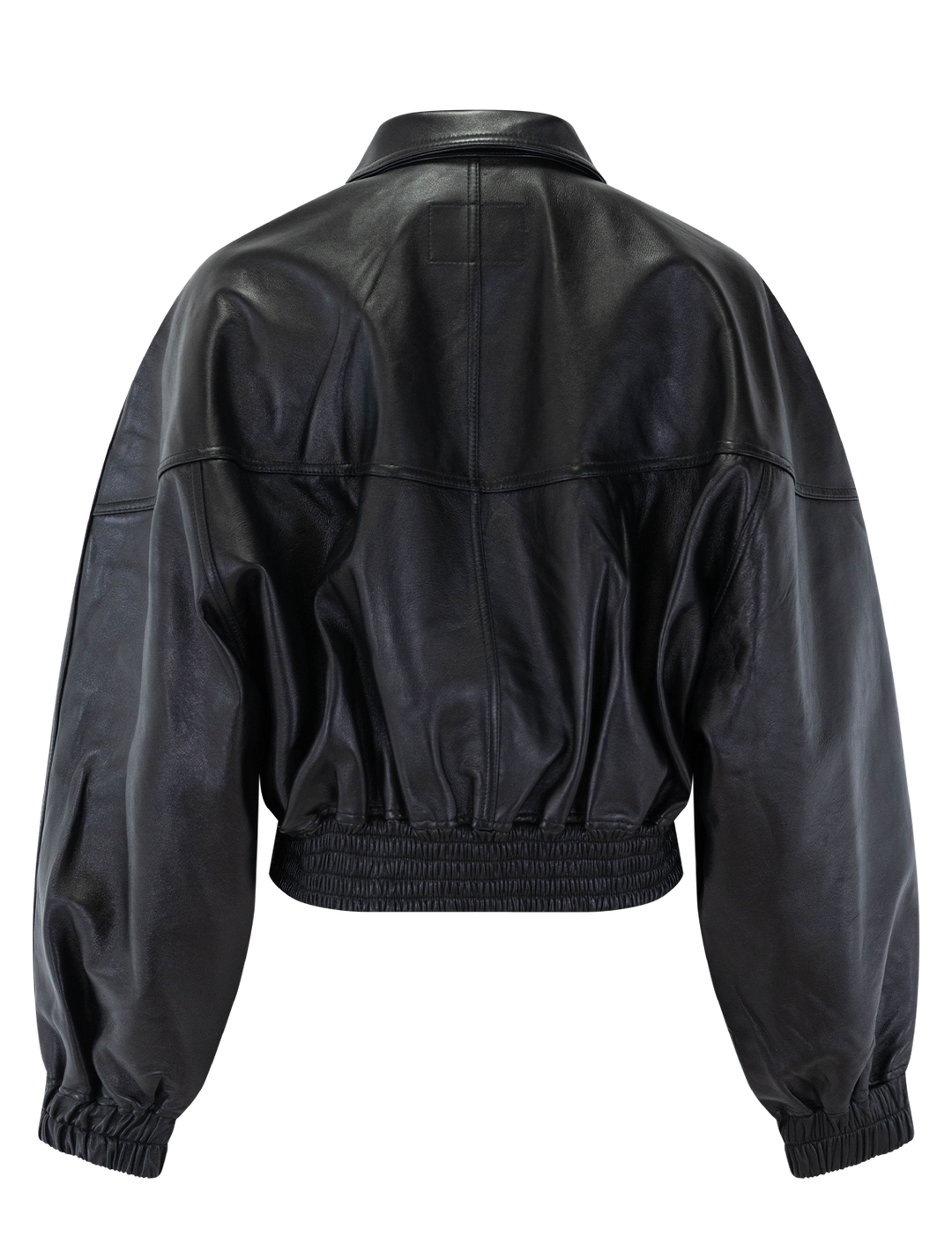 bonded leather bomber