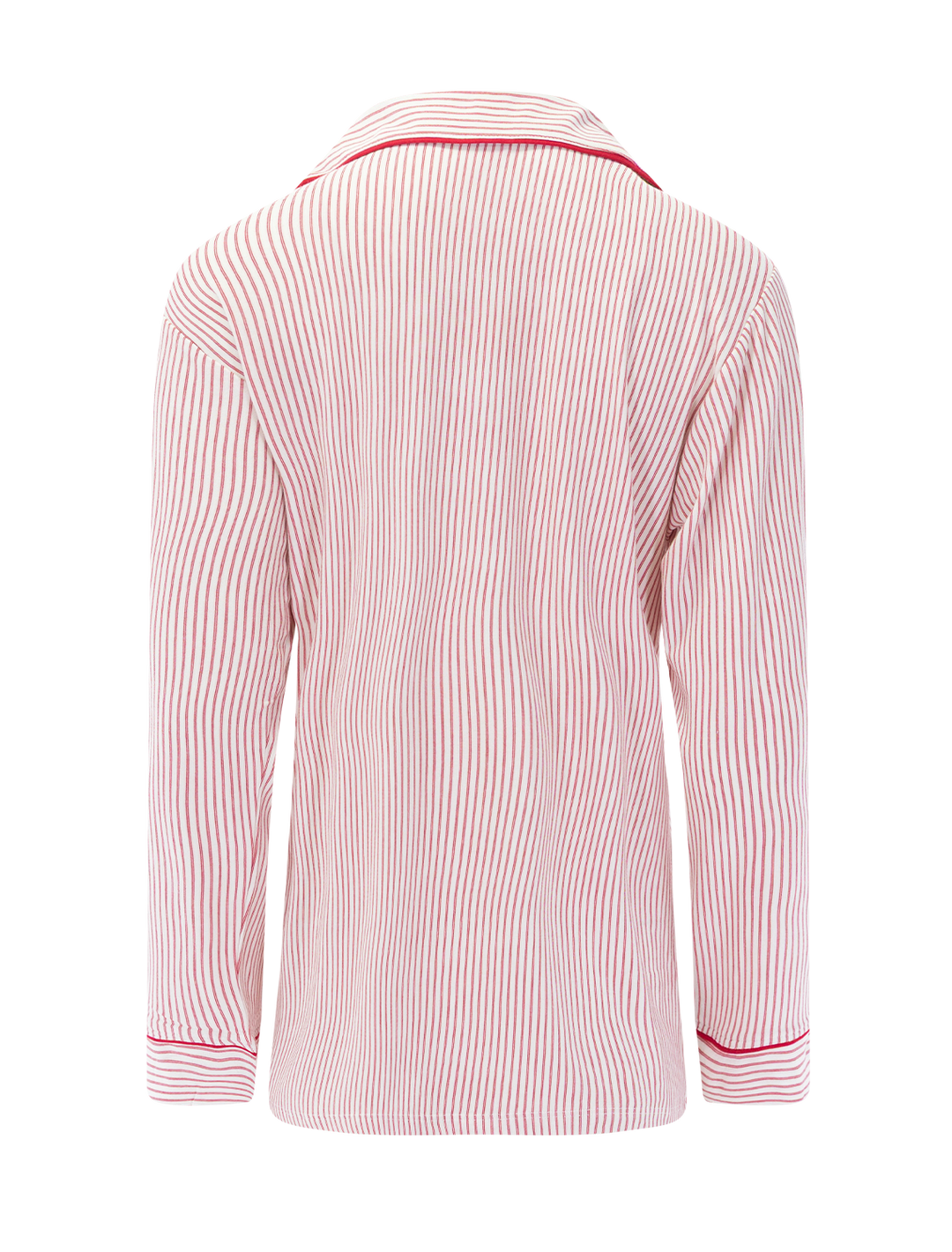 gisele pajama set in holly red stripe print