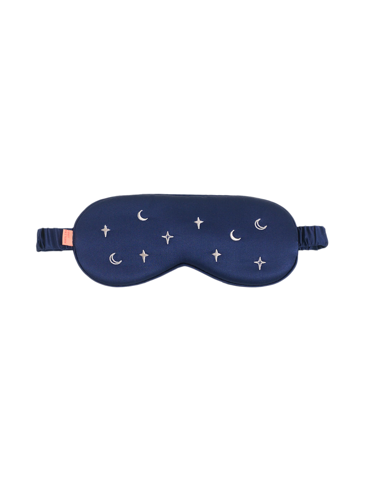 moonlit stars silk sleep eye mask