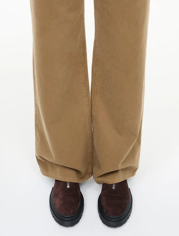miles zip ankle boot in espresso distressed