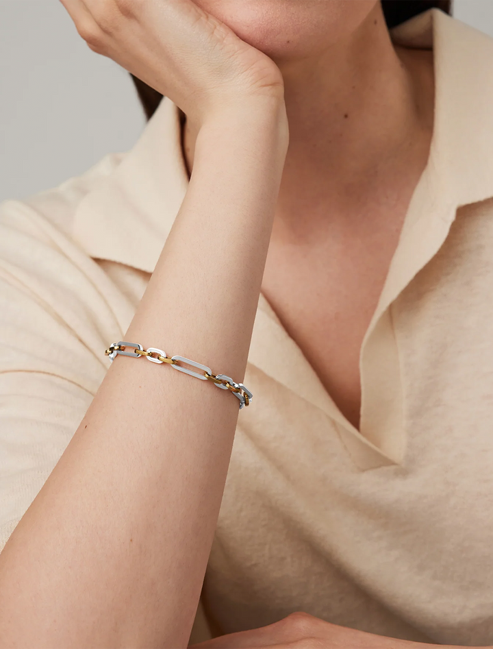 mercer bracelet in two tone