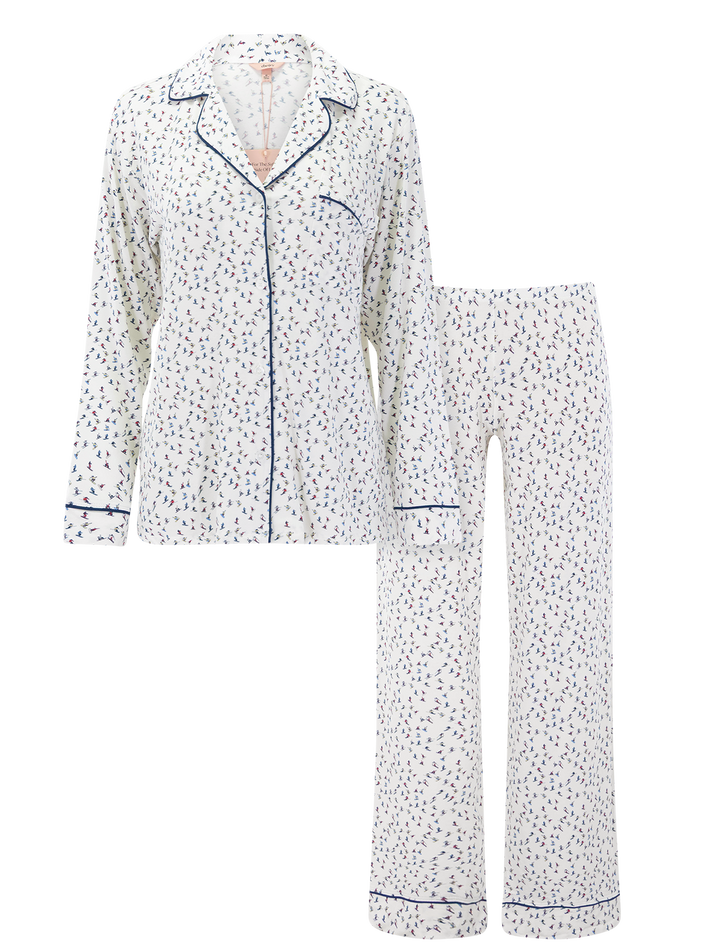 gisele pajama set in on the slopes print