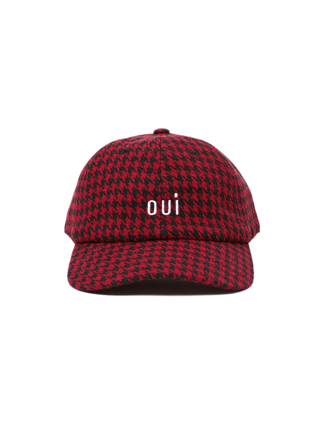 buffalo check oui wool baseball hat