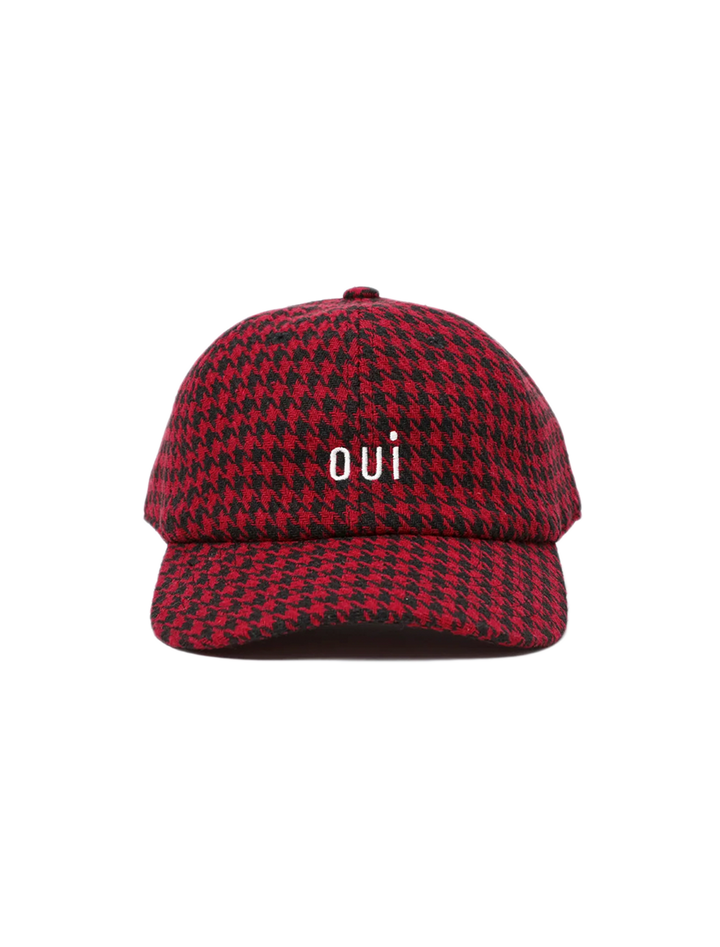 buffalo check oui wool baseball hat