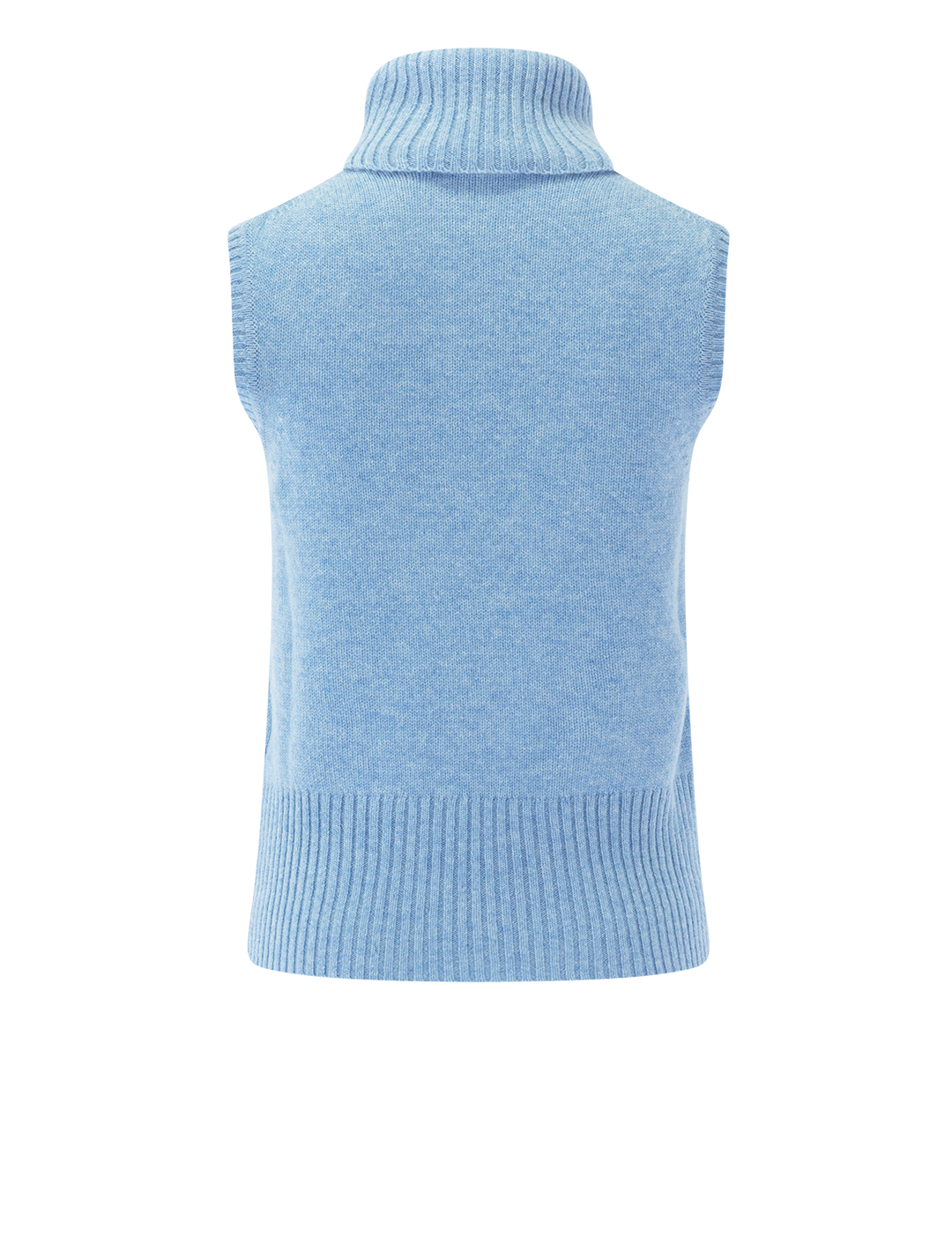 mazzy cashmere shell in pale blue river