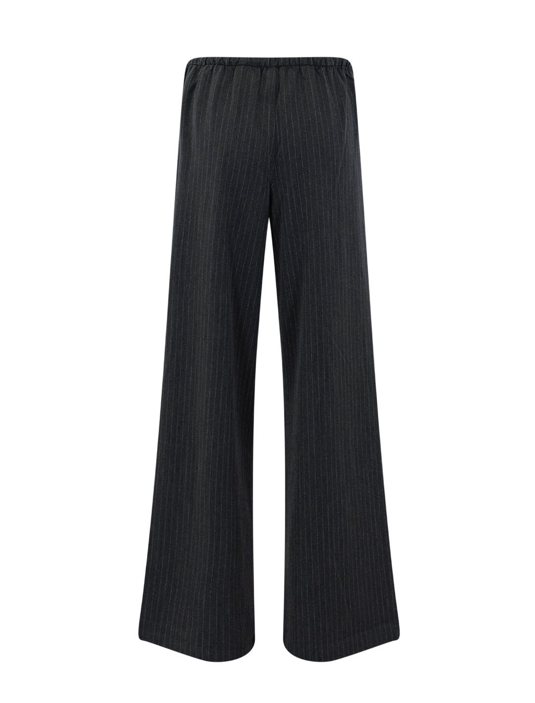 valerie pinstripe pant in charcoal