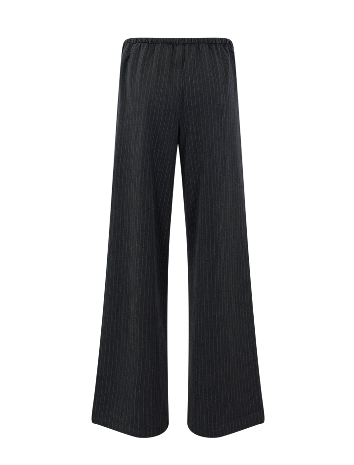 valerie pinstripe pant in charcoal