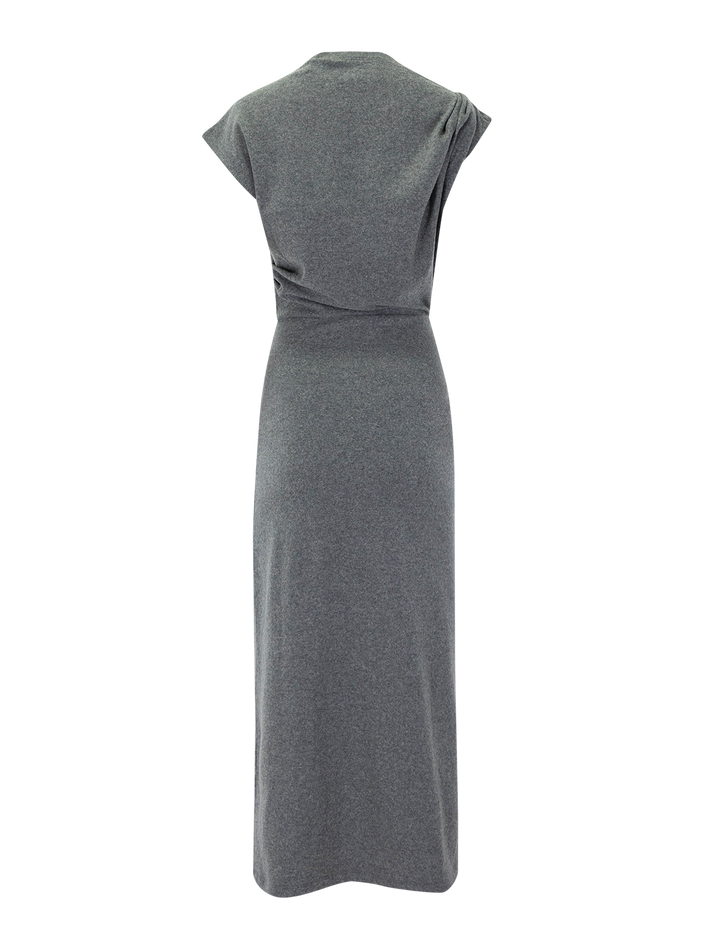 naerys dress in grey flannel