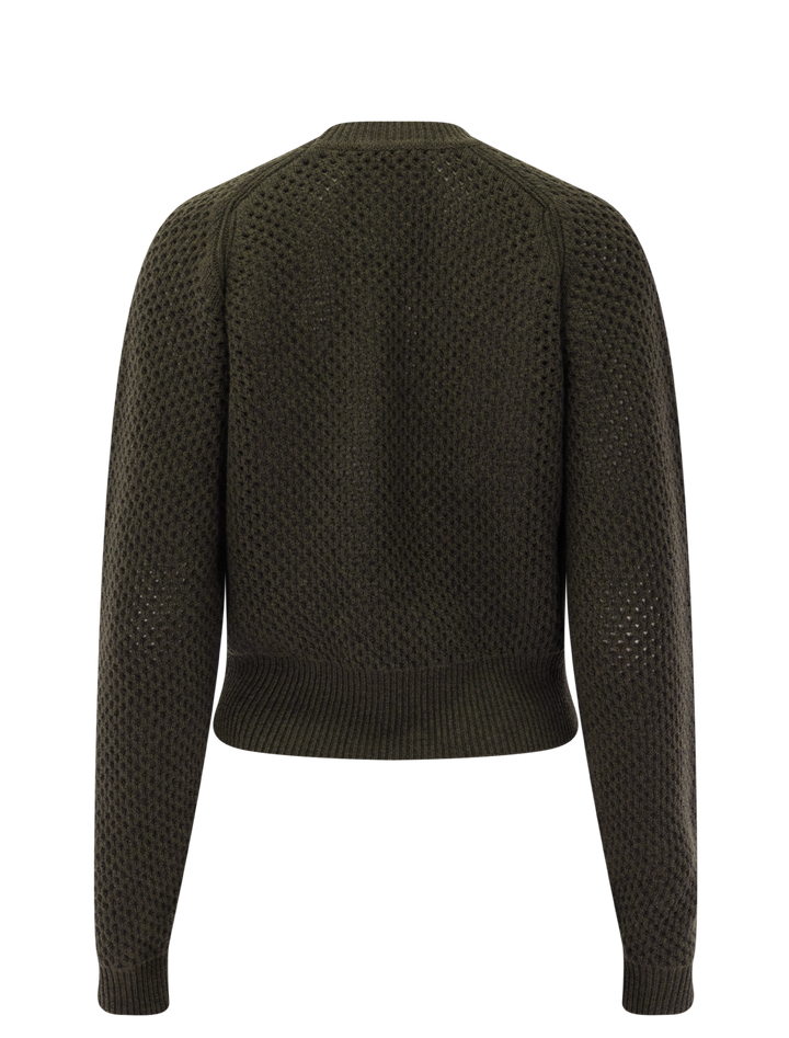 ronan knit pullover in militaire