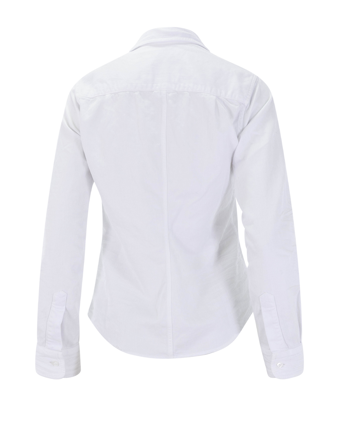 barry in distressed white denim