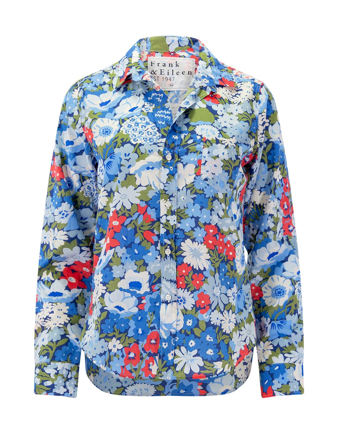 barry in blue, red and green floral