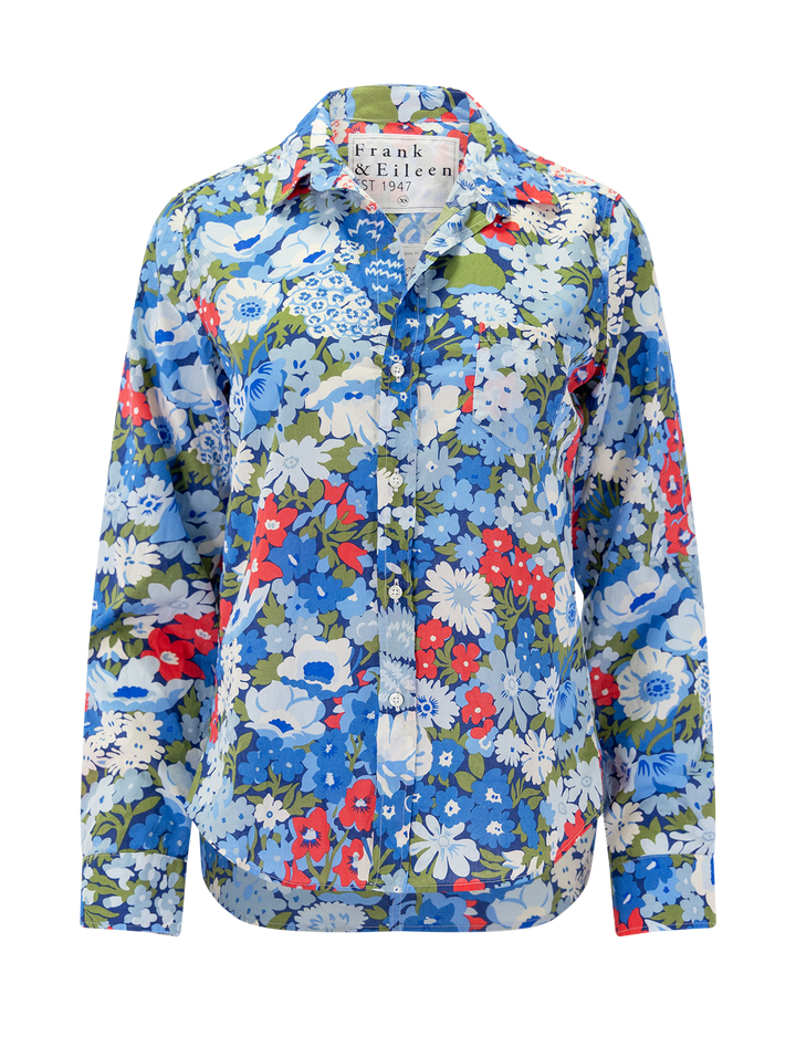 barry in blue, red and green floral