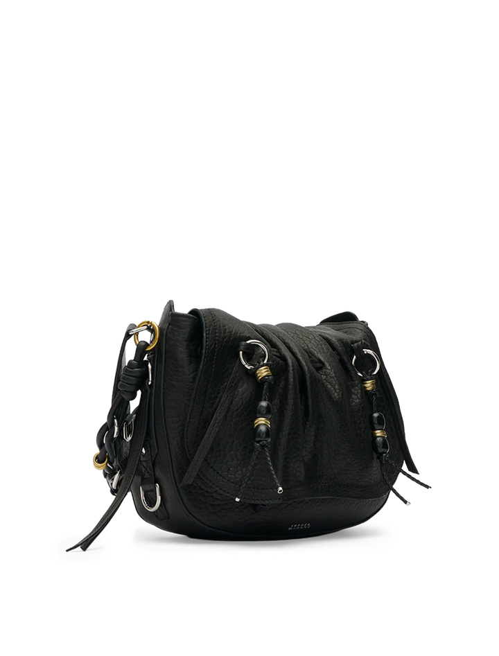 bolton bag in black bubble leather