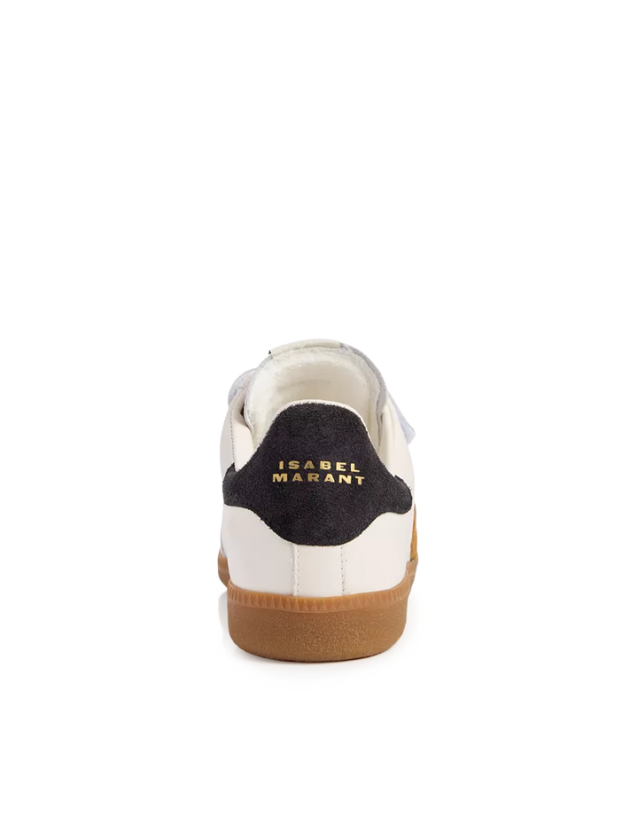 beth sneaker in chalk and cognac