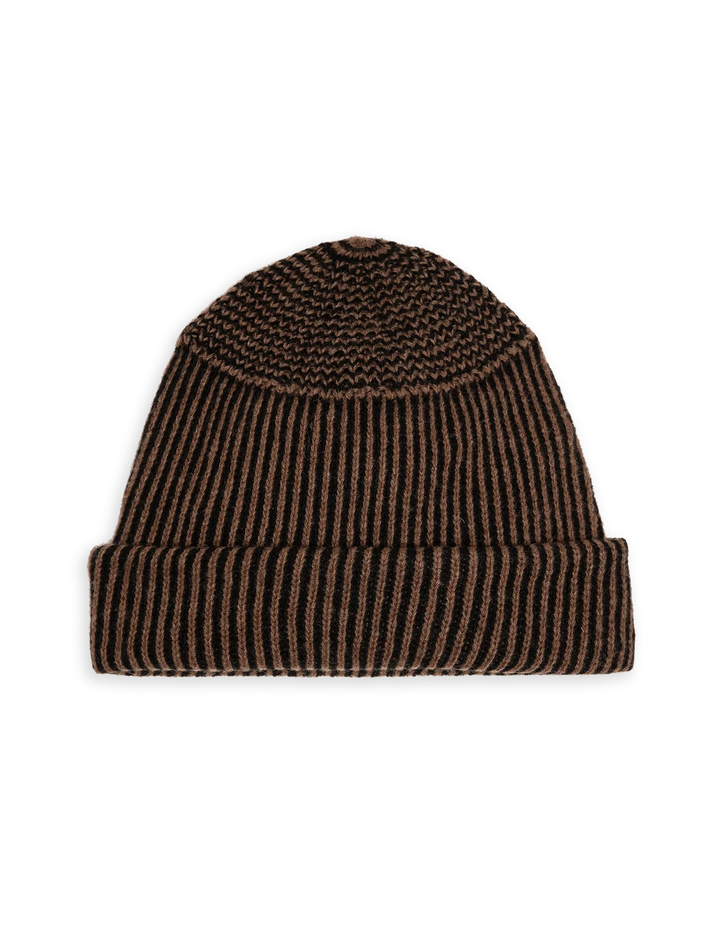 the striped beanie