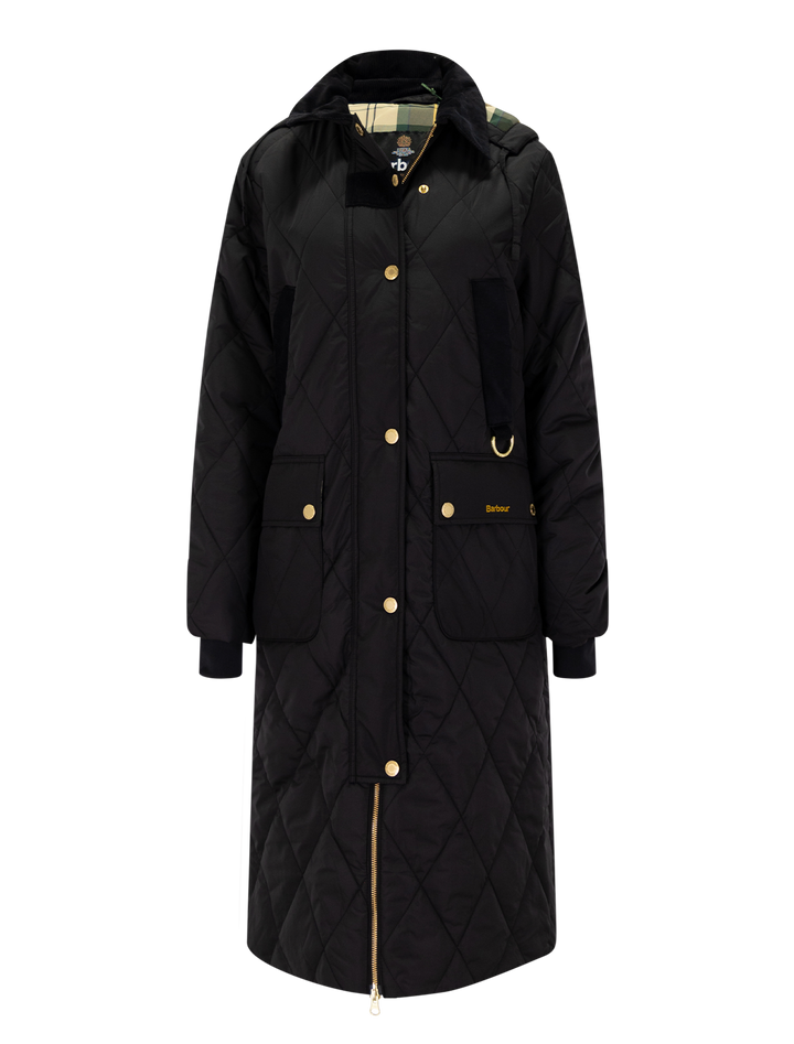 rudson quilted jacket in black