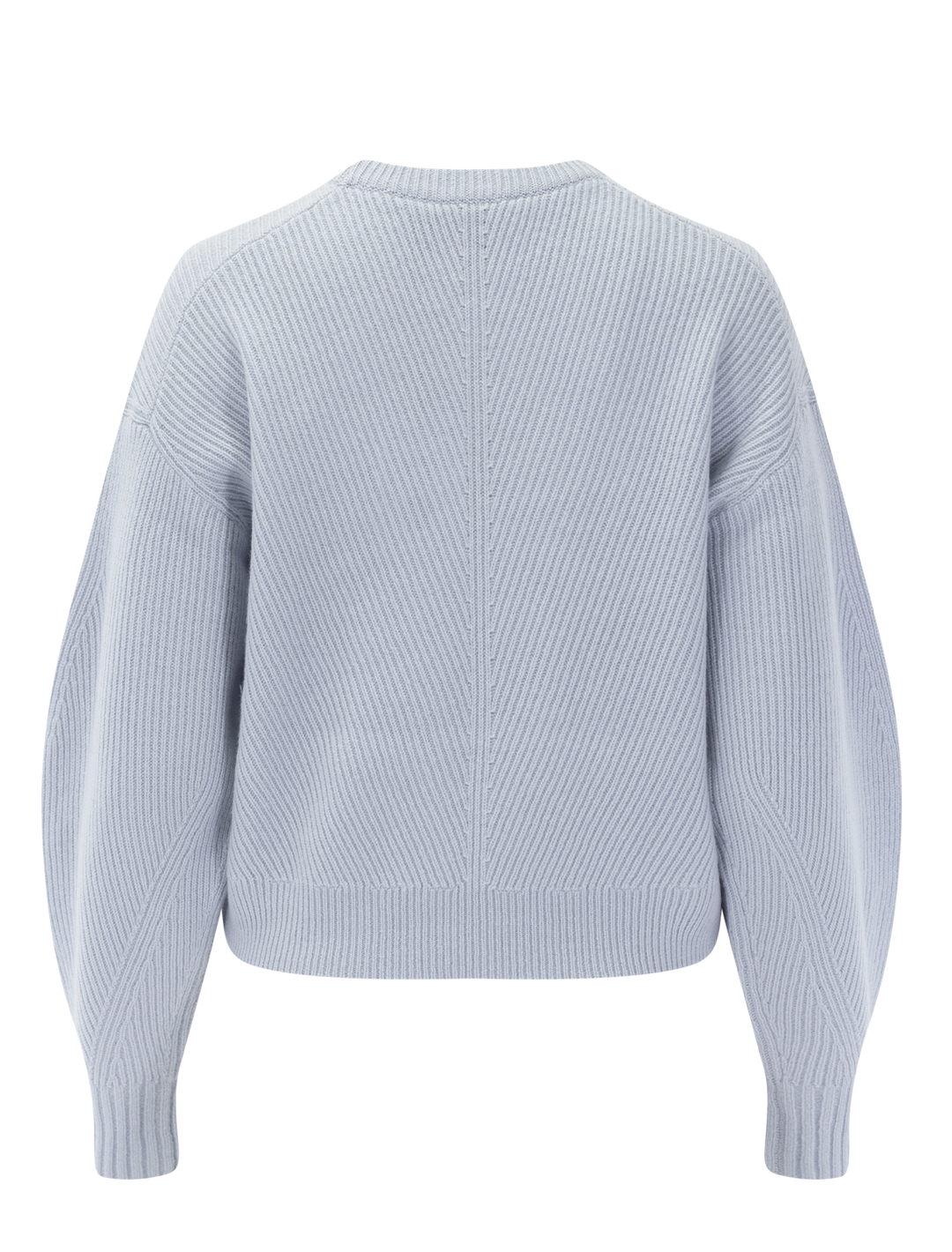 cashmere crewneck pullover in cool fog