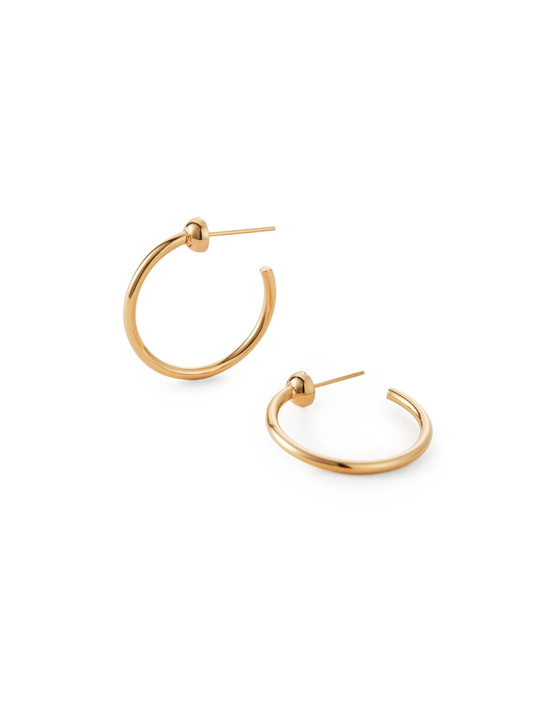 mini icon hoops in gold