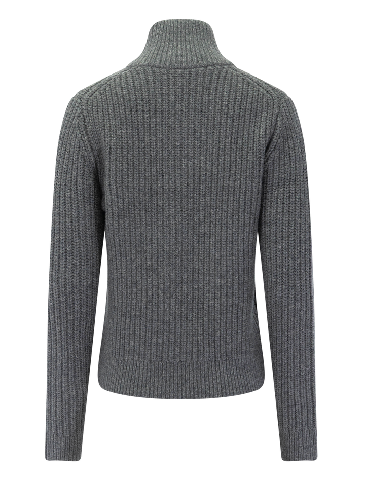 arlen cardigan in medium grey melange