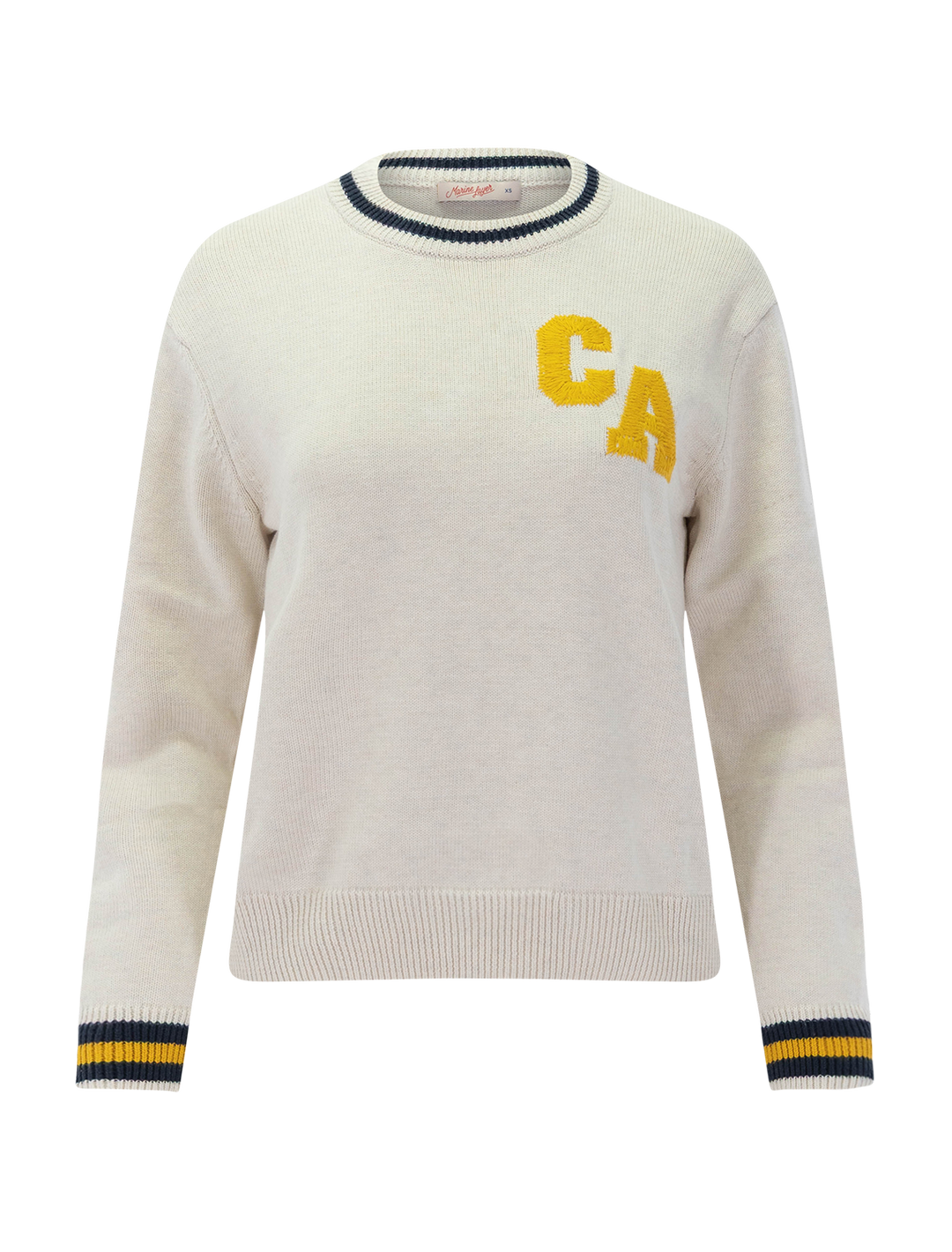 hadley crewneck sweater in antique white