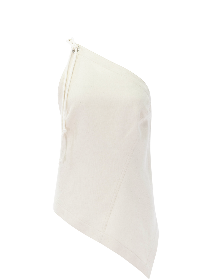 asymmetrical sailor top in muslin